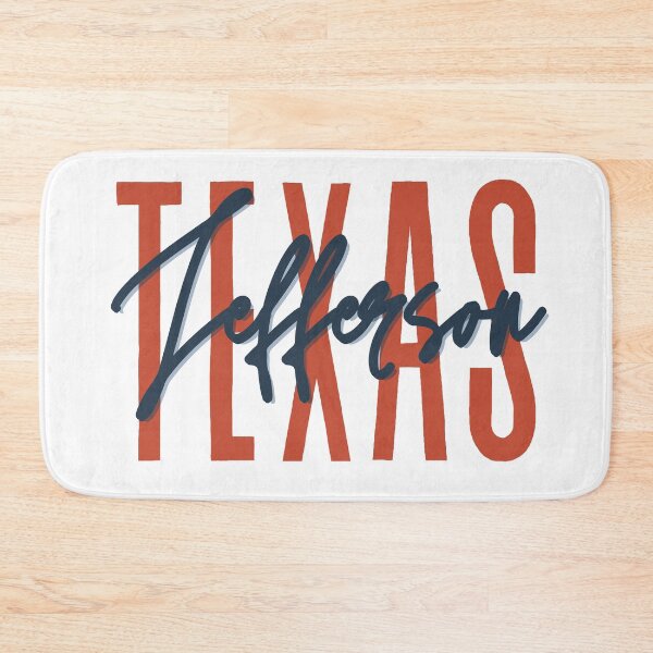 Item preview, Jefferson Texas // Script Design // State Flag Colors designed and sold by KylieBeth Designs.