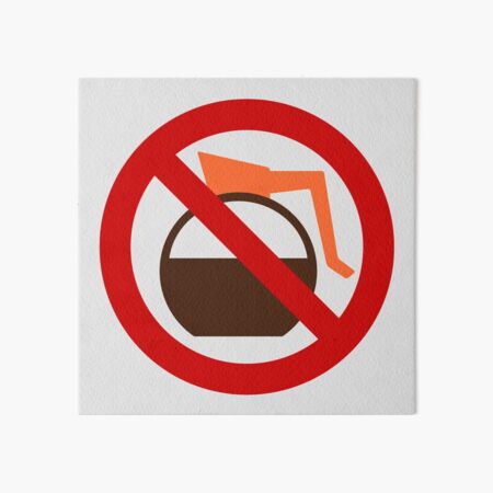No Decaf Art Board Print