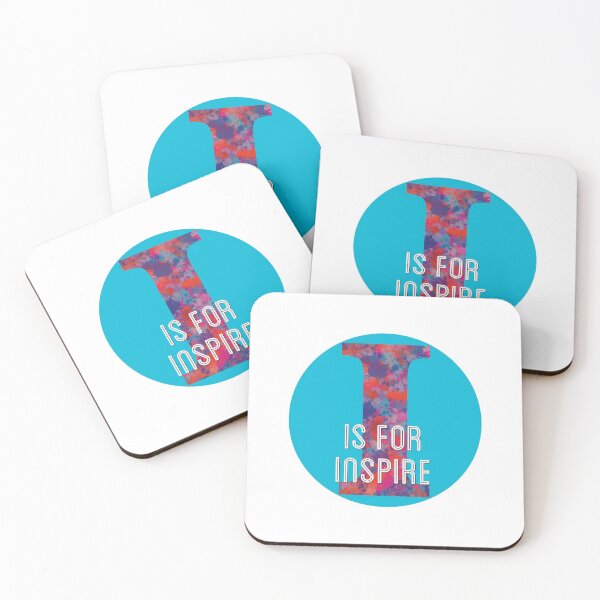 Item preview, Colorful Drops letter ‘I is for Inspire’ monogram  designed and sold by AMSonArt.