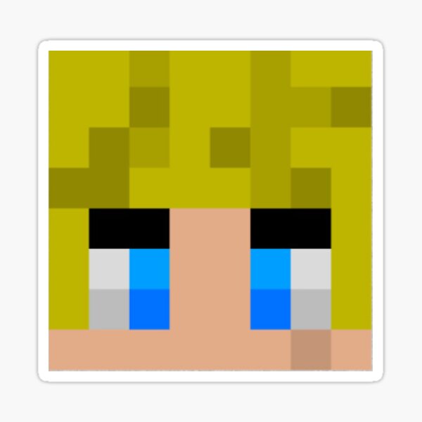 Tommyinnits Minecraft Skin Head Sticker For Sale By Kpetro1227