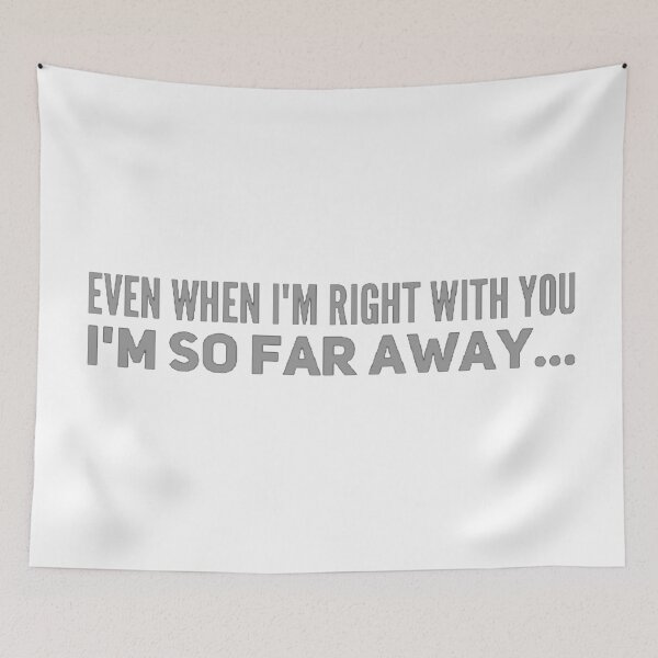 Item preview, So Far Away (Grey) designed and sold by UnicornPeeps.