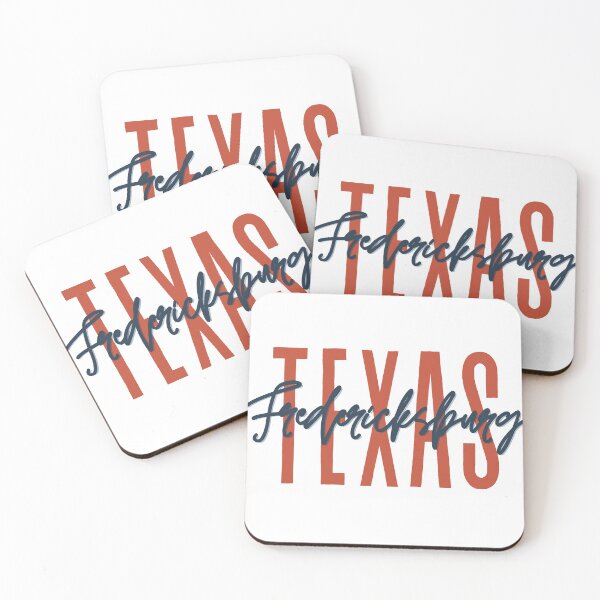 Item preview, Fredericksburg Texas // Script Design // State Flag Colors designed and sold by KylieBeth Designs.