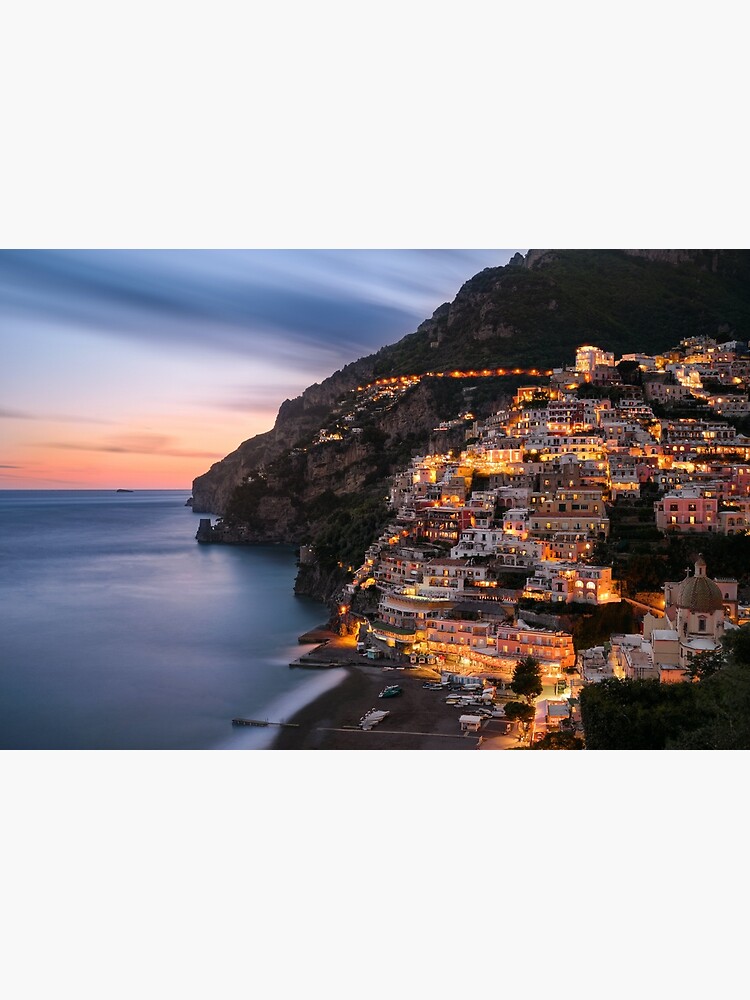 Discover Amalfi Coast, Italy Ocean Views Premium Matte Vertical Poster