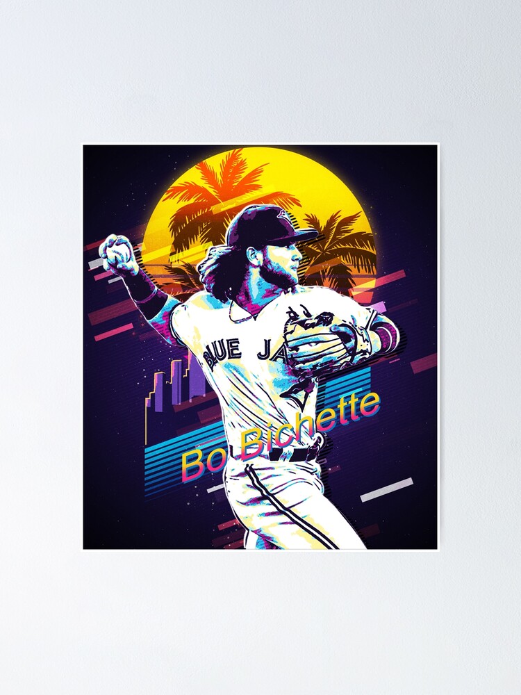 Bo Bichette Jersey Art Toronto Blue Jays MLB Wall Art Home 