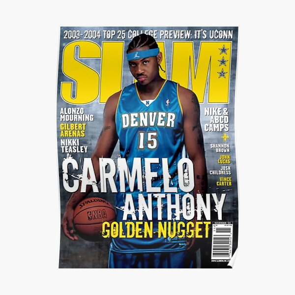 carmelo anthony | cover slam magazine Poster