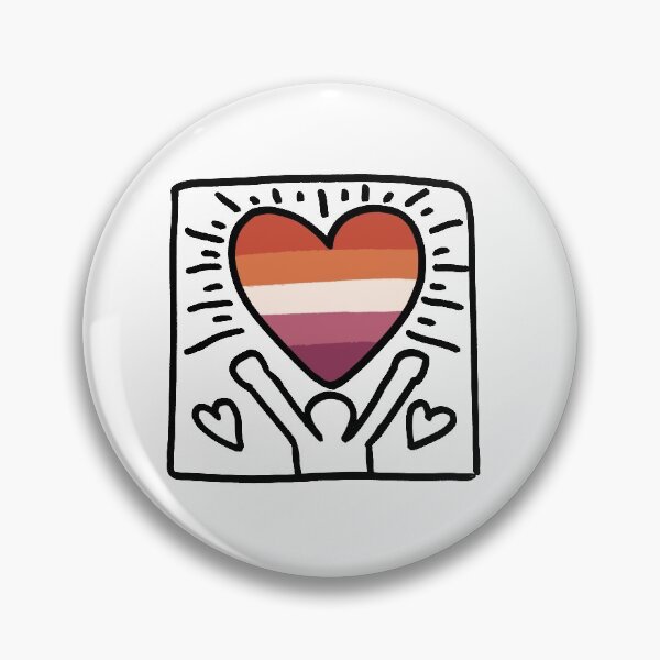 Item preview, orgullo lésbico corazón doodle: D designed and sold by OZKID.