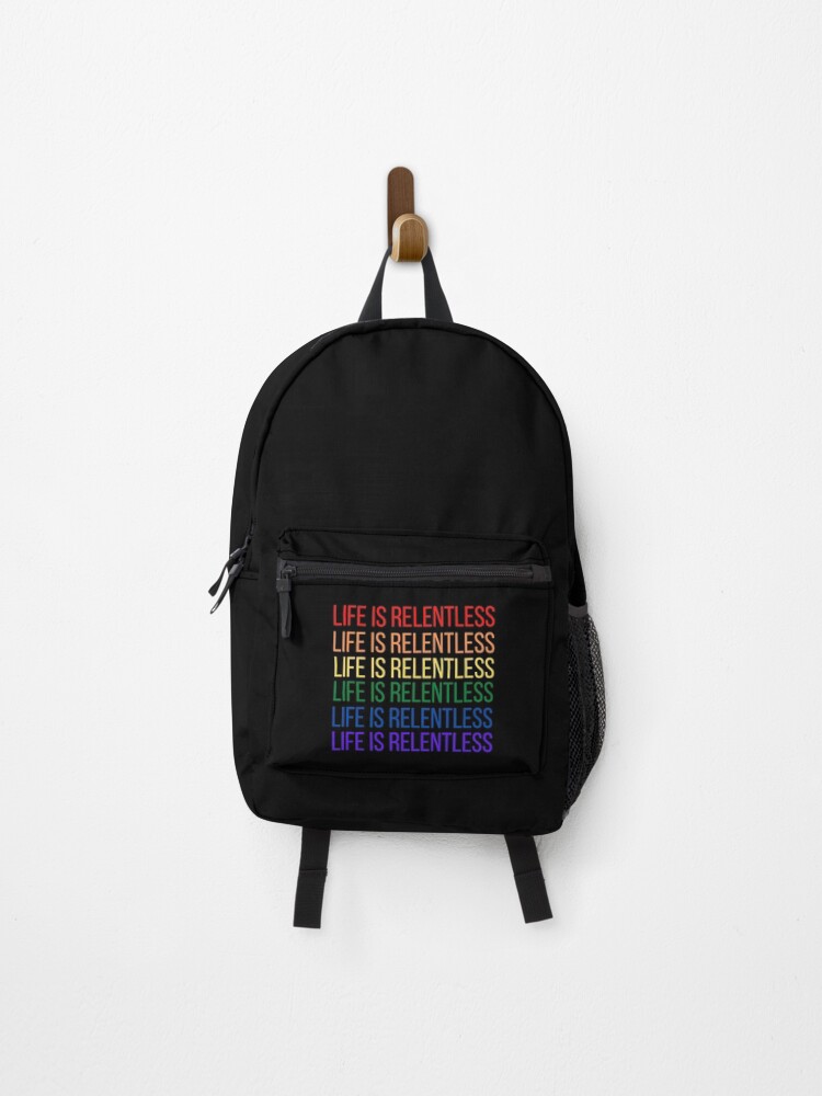 Thumbnail 1 of 3, Backpack, Life is Relentless designed and sold by RueBennet.