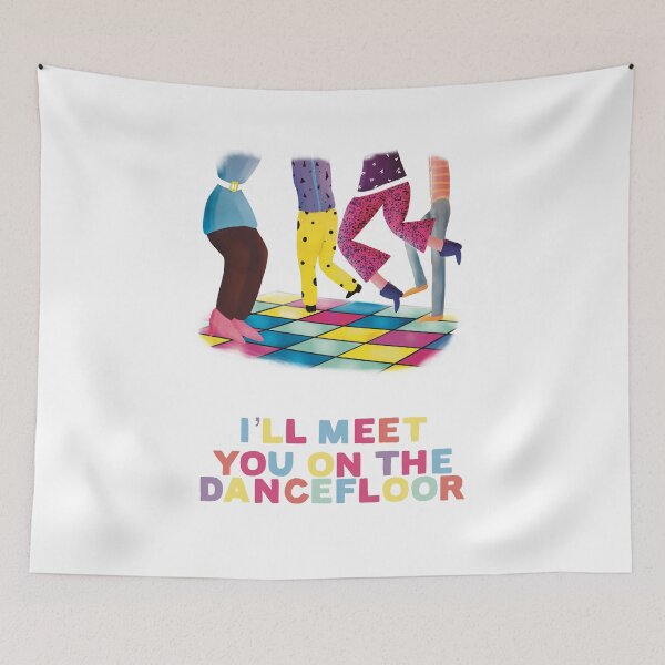 Item preview, I’ll Meet You On The Dancefloor (White) designed and sold by flockadoodle.