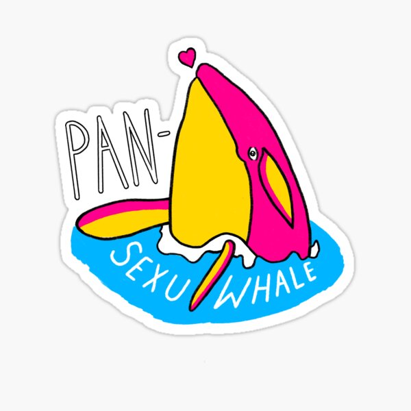Pansexual Pun: Pan-sexu-whale Sticker