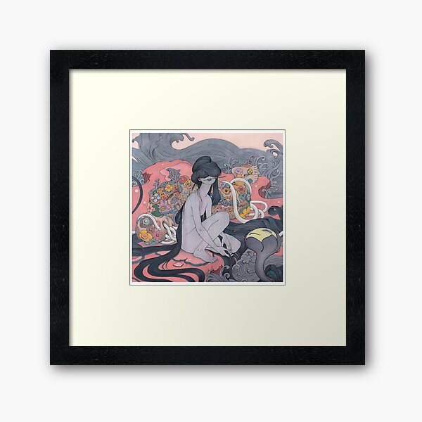the angel Framed Art Print