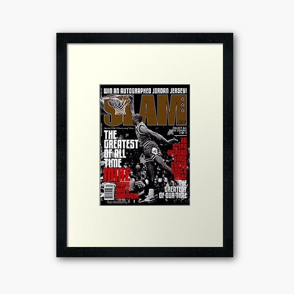 Michael Jordan dunk | Cover Slam Magazin Gerahmter Kunstdruck