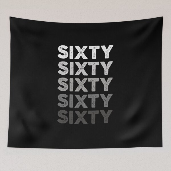 Item preview, 60th Adult Birthday, Favorite Number # Sixty, Sports Grey designed and sold by The Princess Saves Herself.