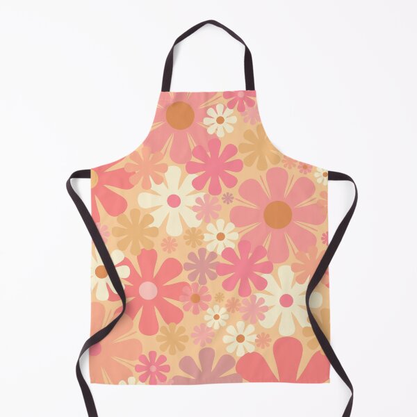 Item preview, Vintage Floral Pattern in Pink and Yellow Tones - Pastel Pink Flowers, 60s and 70s Style designed and sold by kierkegaard.
