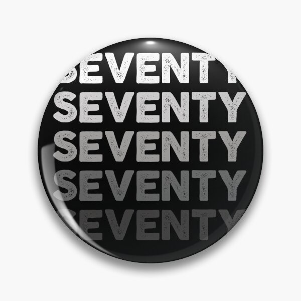 Item preview, 70th Adult Birthday, Favorite Number # Seventy, Sports Grey designed and sold by The Princess Saves Herself.