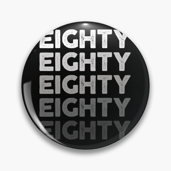 Item preview, 80th Adult Birthday, Favorite Number # Eighty, Sports Grey designed and sold by The Princess Saves Herself.
