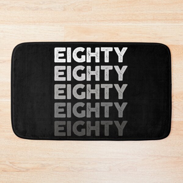 Item preview, 80th Adult Birthday, Favorite Number # Eighty, Sports Grey designed and sold by The Princess Saves Herself.