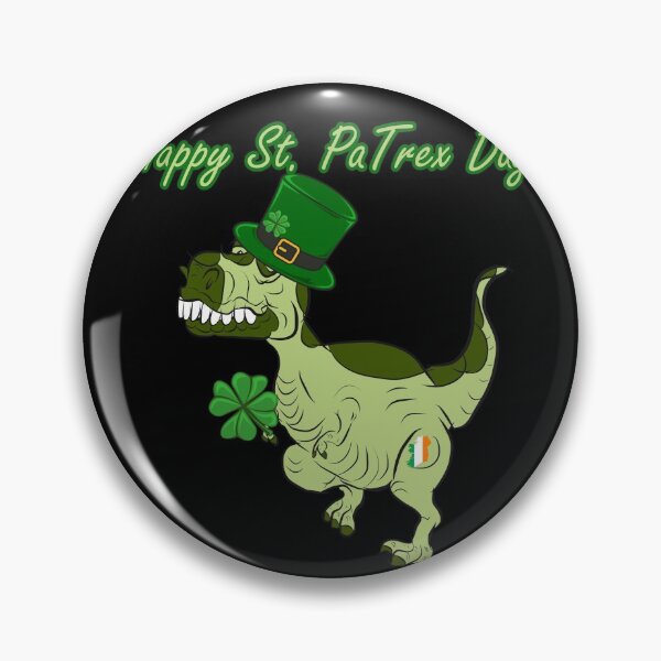 Item preview, Happy St. PaTrex Day Lucky Saurus Clover designed and sold by gthylla.