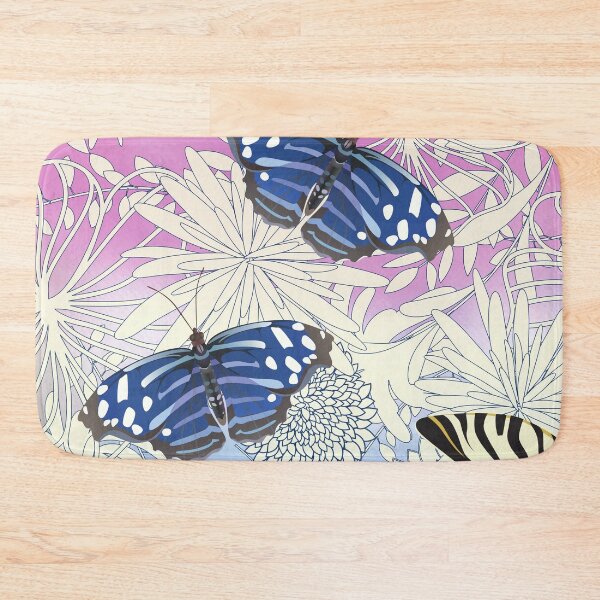Item preview, Swallowtails and Blue Butterflies on Chrysanthemums designed and sold by FringyGingy.