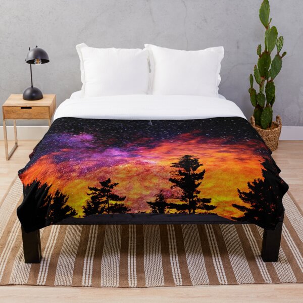 Item preview, Cosmic Sky and trees designed and sold by Outside4Walls.