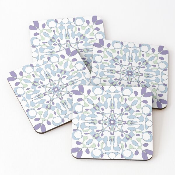 Item preview, Geometric purple, green, and blue design.  designed and sold by PaintingsByKF.