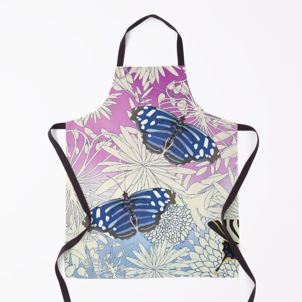 Item preview, Swallowtails and Blue Butterflies on Chrysanthemums designed and sold by FringyGingy.