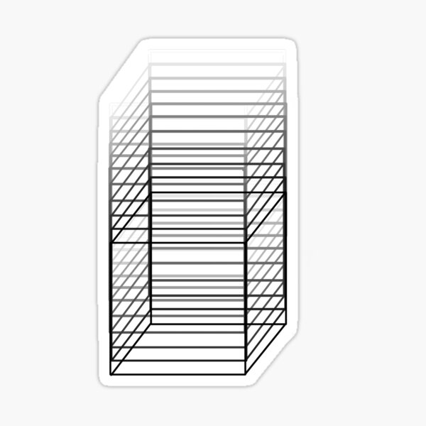 4 Stacked Congruent Cubes