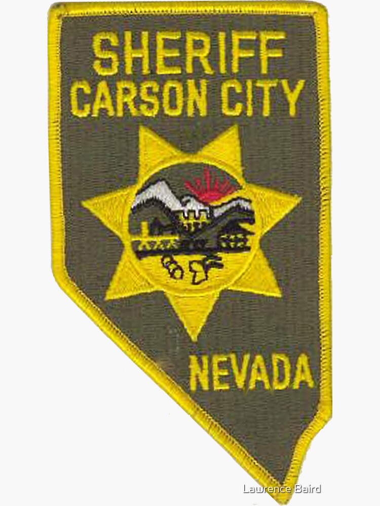 "Carson City Nevada Sheriff" Sticker for Sale by lawrencebaird Redbubble