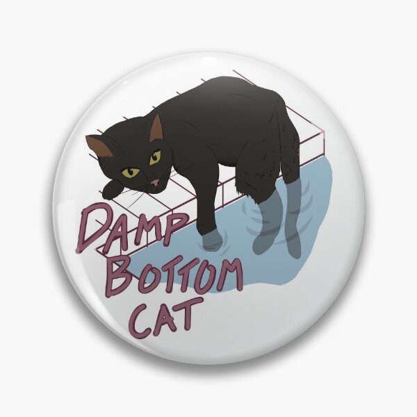 Item preview, Damp Bottom Cat Black designed and sold by Polkadot4946.