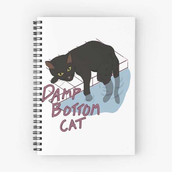 Item preview, Damp Bottom Cat Black designed and sold by Polkadot4946.