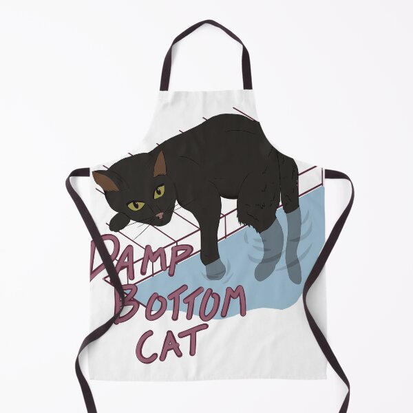 Item preview, Damp Bottom Cat Black designed and sold by Polkadot4946.