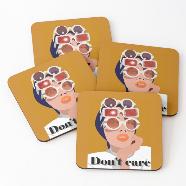 Item preview, Don't Care Portrait designed and sold by StefTheArtist.