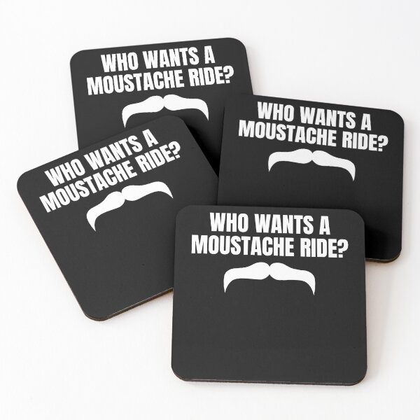 Item preview, Who Wants A Moustache Ride? Funny Text Based Emotional & Dating Singles Pick Up Line Quote Humor designed and sold by ZEROXCOOL.