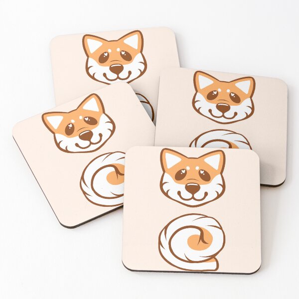 Item preview, Shiba Inu Faces and Tails - Orange Shiba designed and sold by leashonlife.