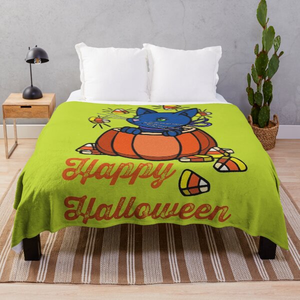 Item preview, Cat and Pumpkin / Happy Halloween designed and sold by sandpiperstudio.