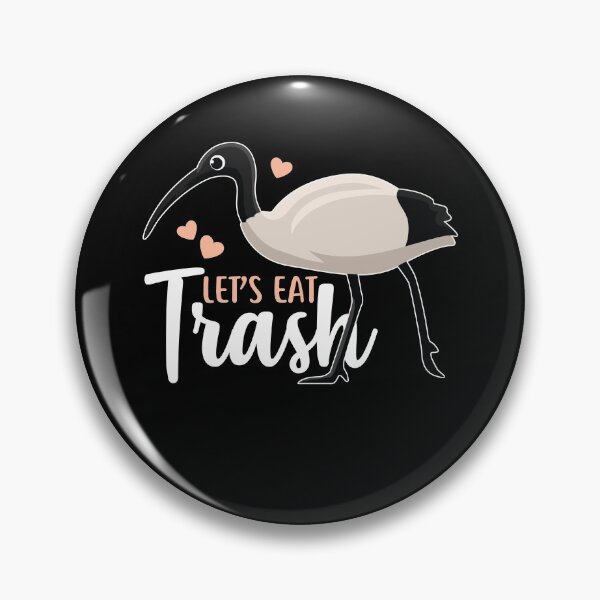 Item preview, Let's Eat Trash Bin Chicken designed and sold by Clara Hollins.