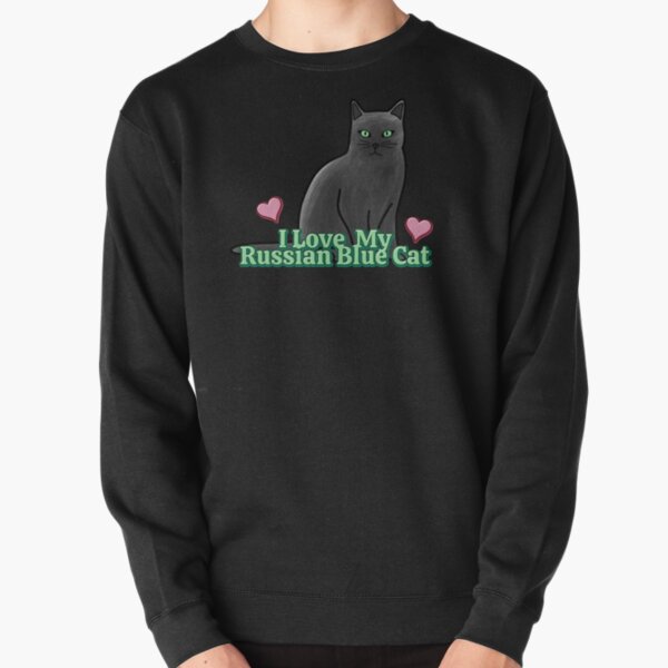 blue cat sweatshirt