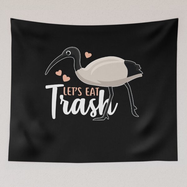 Item preview, Let's Eat Trash Bin Chicken designed and sold by Clara Hollins.