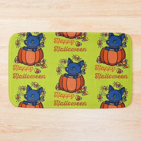 Item preview, Cat and Pumpkin / Happy Halloween designed and sold by sandpiperstudio.