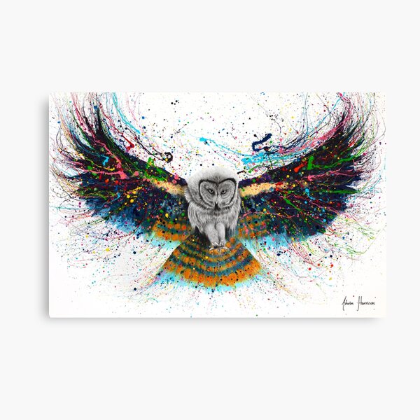 Hypnotic Twilight Owl Canvas Print