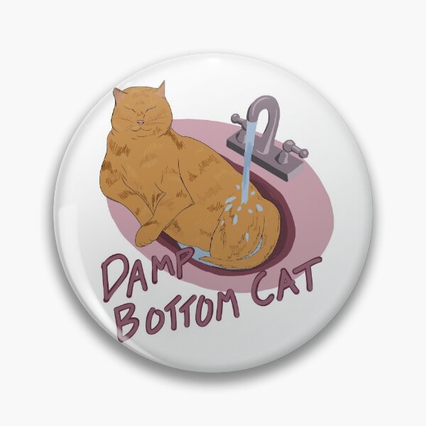 Item preview, Damp Bottom Cat Orange designed and sold by Polkadot4946.