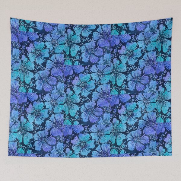 Item preview, Flower Blues designed and sold by Theresa Wheatley.