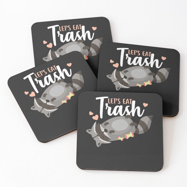 Item preview, Let’s Eat Trash Raccoon designed and sold by Clara Hollins.