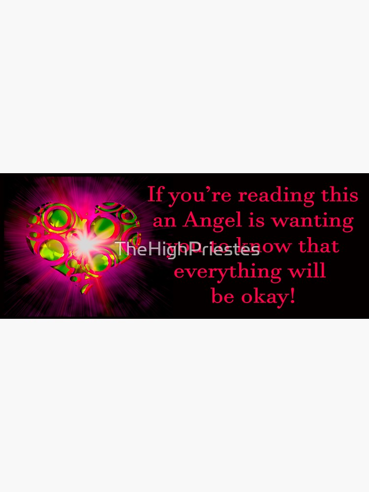 Angel Message Bumper Sticker by TheHighPriestes