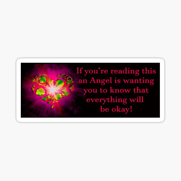 Angel Message Bumper Sticker Sticker