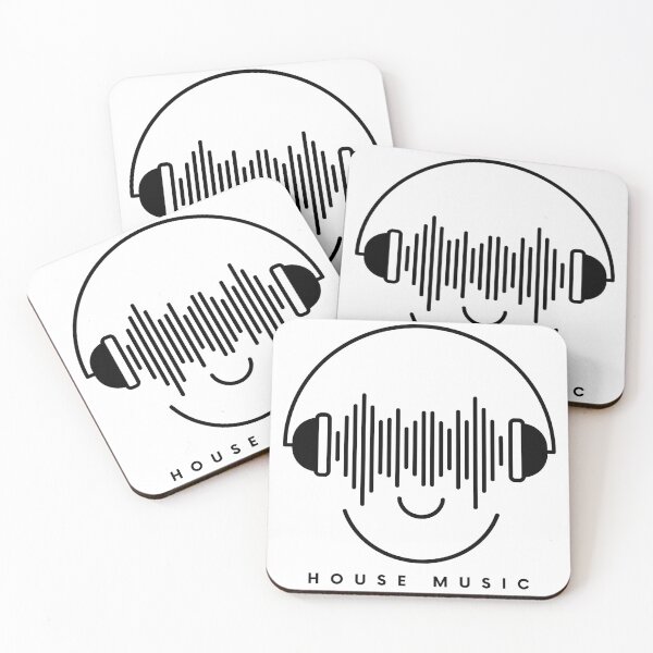 Item preview, House Music Headphone Face Smile designed and sold by Six Deers.