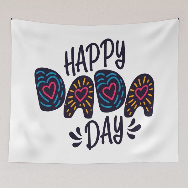 Item preview, Happy Dada Day Father's Day Typography Quote designed and sold by Hommie9977.