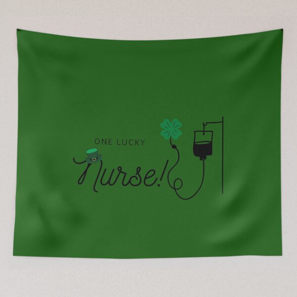 Item preview, One lucky nurse! (black text) designed and sold by HBThoughts.