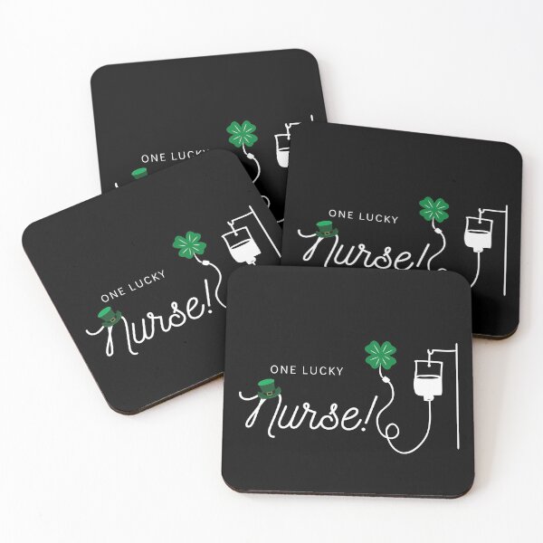 Item preview, One lucky nurse! (white text) designed and sold by HBThoughts.