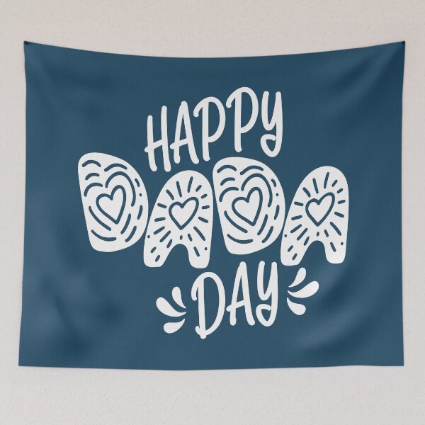 Item preview, Happy Dada Day Father's Day Typography Quote designed and sold by Hommie9977.