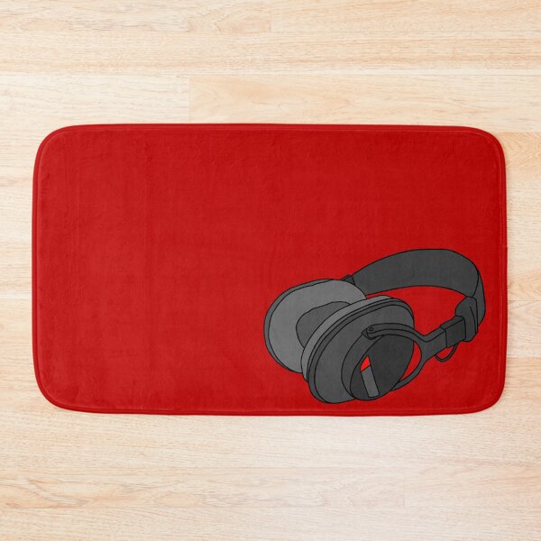 Item preview, Headphones on Red designed and sold by Rocket-To-Pluto.